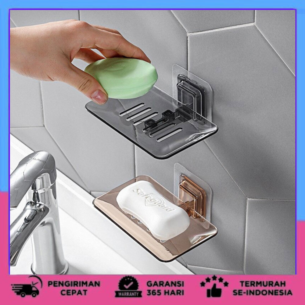 Tempat Sabun Kamar Mandi Serbaguna Soap Drain Holder - Hitam  tempat sabun cair mandi kamar mandi