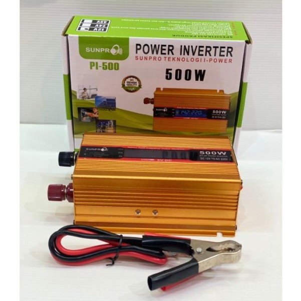 COD Power Inverter Digital 500W Sunpro PI-500 Inverter 500 Watt