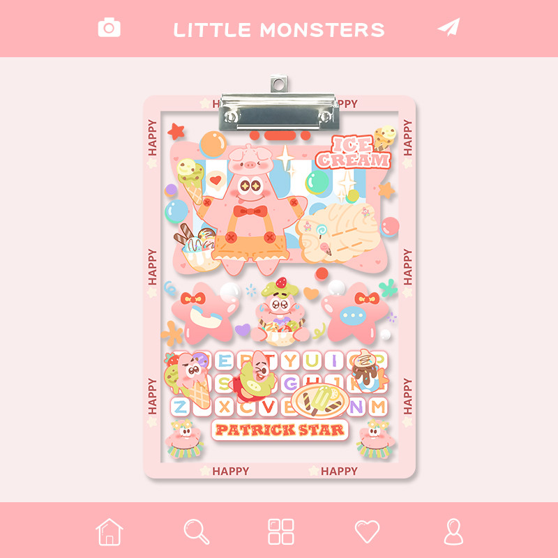 Clipboard A4 Warna ATK Papan Jalan Fleksibel Ringan Papan Ujian Folio Bisa Digantung Aesthetic Anti 