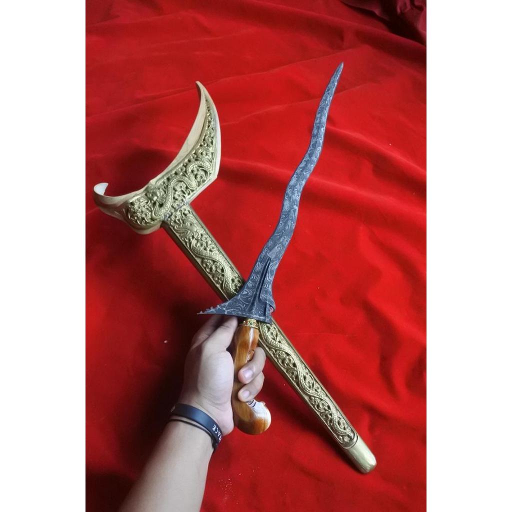 kriss lar gangsir warangka ladrang alusan topeng full tinggalan buyut