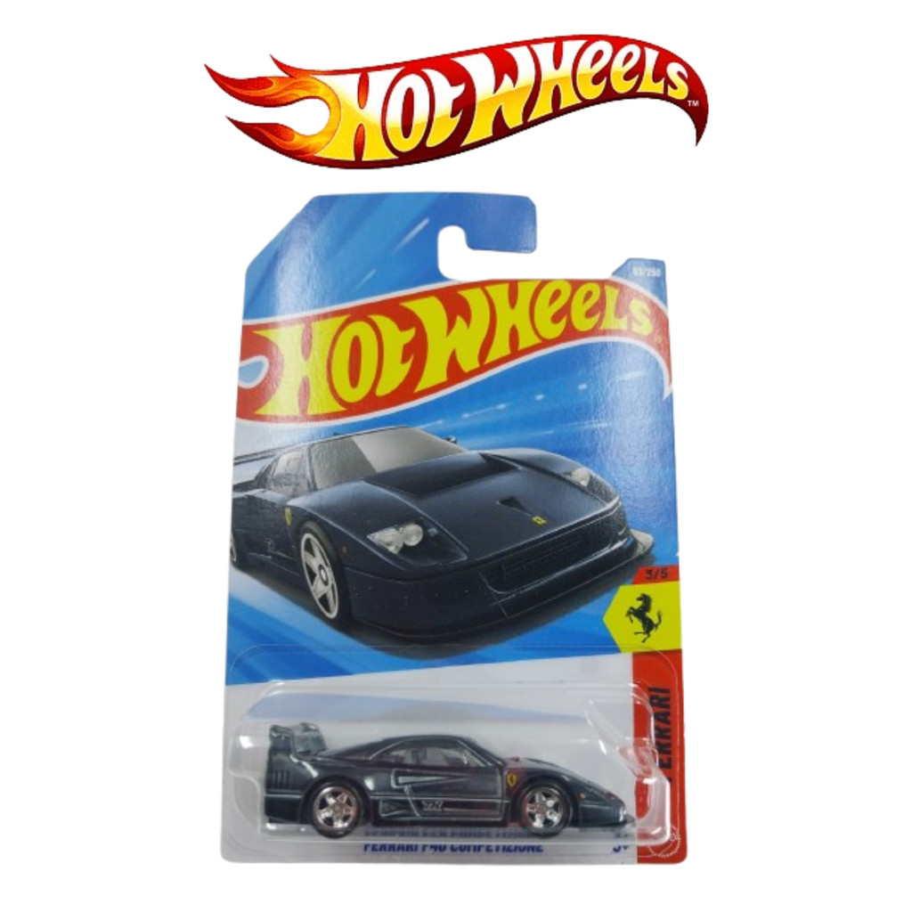 Hot Wheels Super TH THS Ferrari F40 Competizione Hitam Treasure Hunts Free Protector