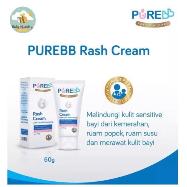 PUREBB Rash Cream / pure baby krim ruam kulit anak bayi / perawatan kulit anak bayi / kulit sensitif