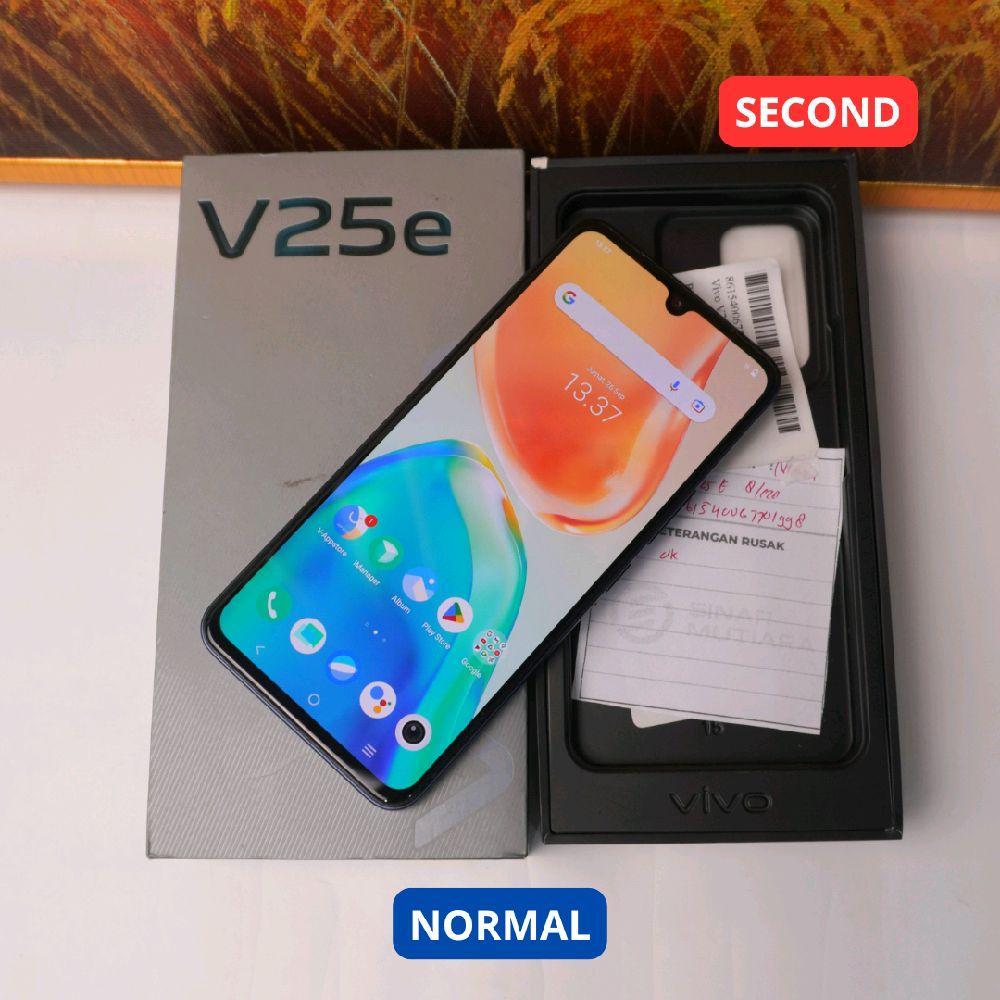 VIVO V25E 8/128 GB HP SECOND ORIGINAL SINAR MUTIARA CELL