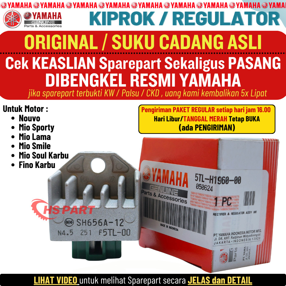 Kiprok Mio Sporty Smile Lama Fino Soul Karbu Original Yamaha 100%