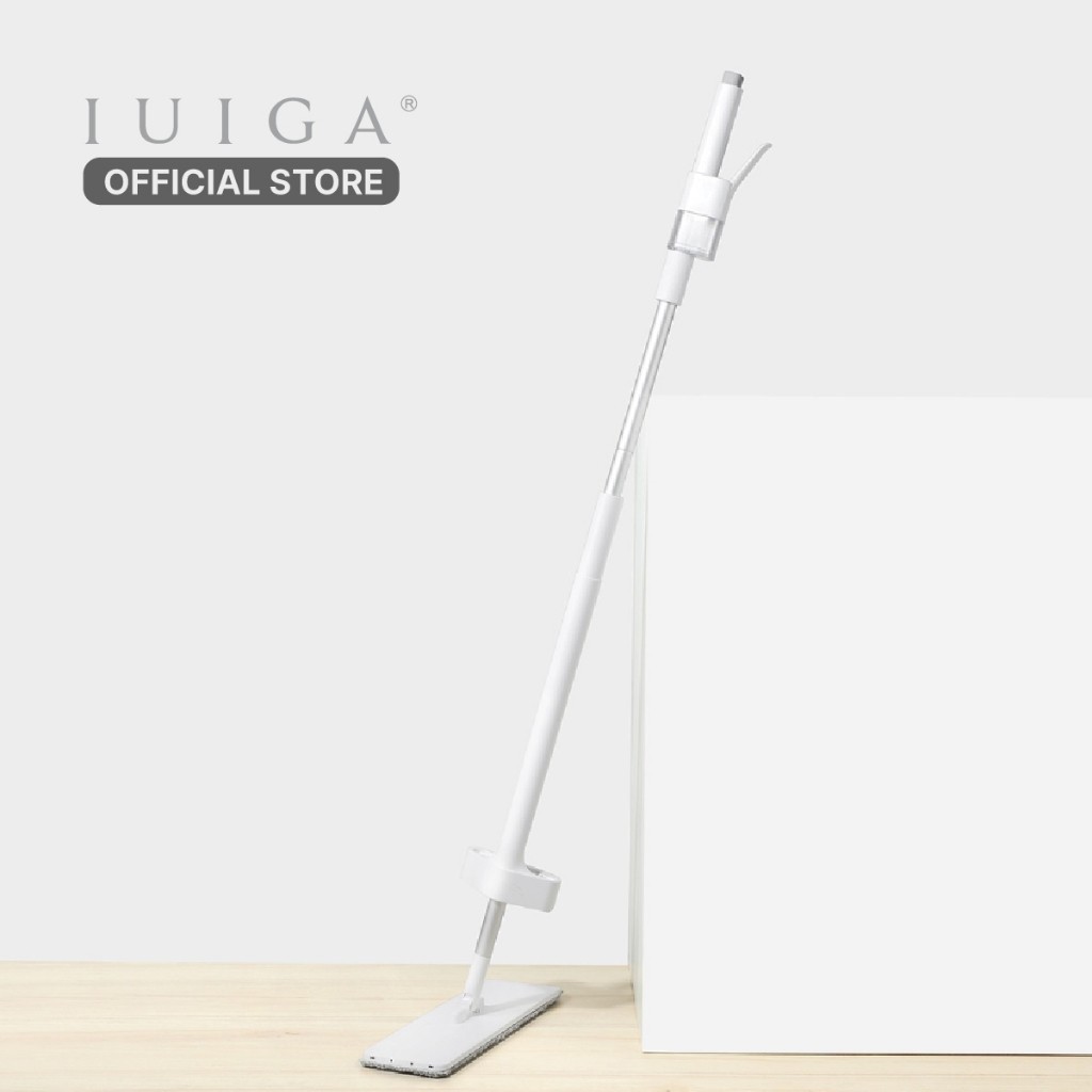 IUIGA Wet & Dry Microfiber Spray Mop - Pel Spray Lantai Microfiber Basah & Kering Set