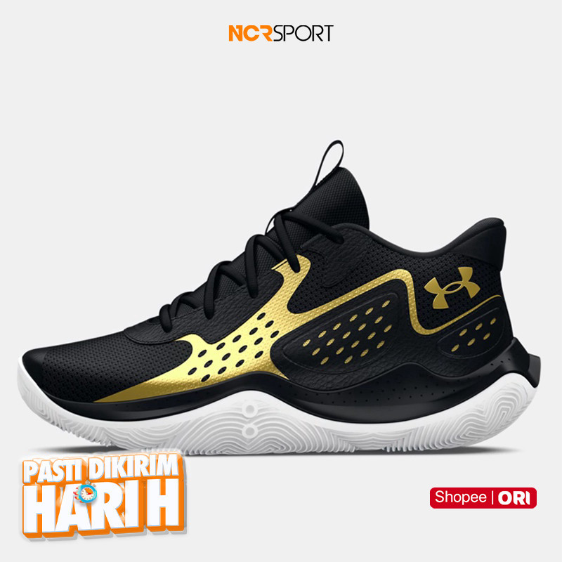 Hoops Point Sepatu Basket UA Jet '23 Black Original 3026634-001