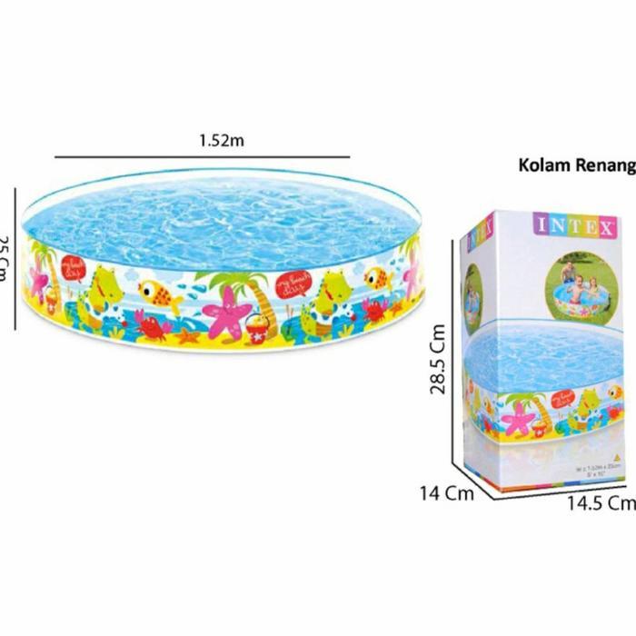 Kolam Renang Anak Intex Tanpa Pompa Bulat