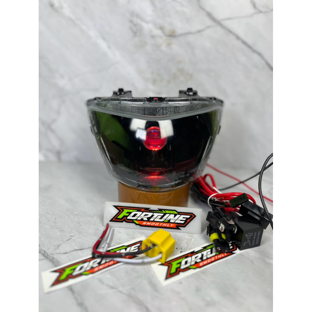 Reflektor Lampu Depan Biled H4 + Socket Mio J Mio Gt Tinggalpasang '