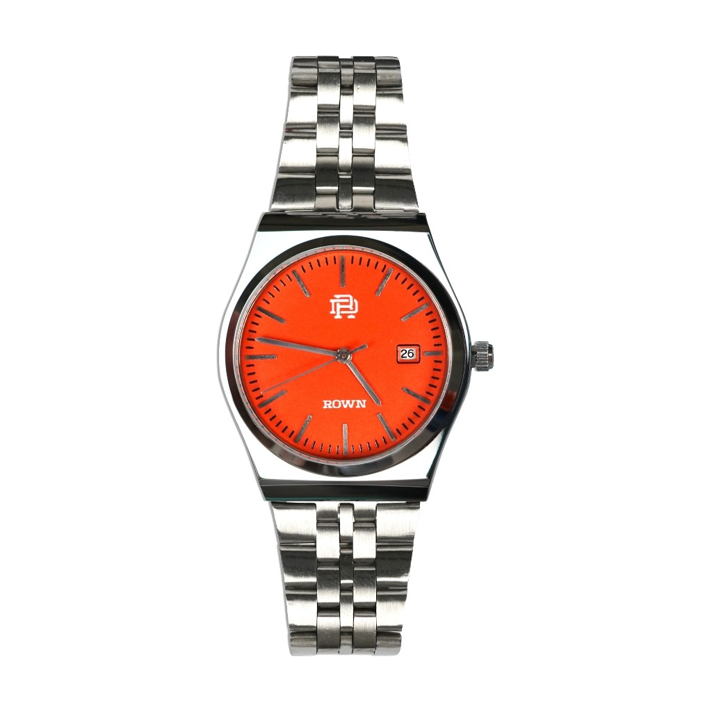 Rown Division Official Analog Watches - Rowndvsn Jam Analog Elegonza Orange
