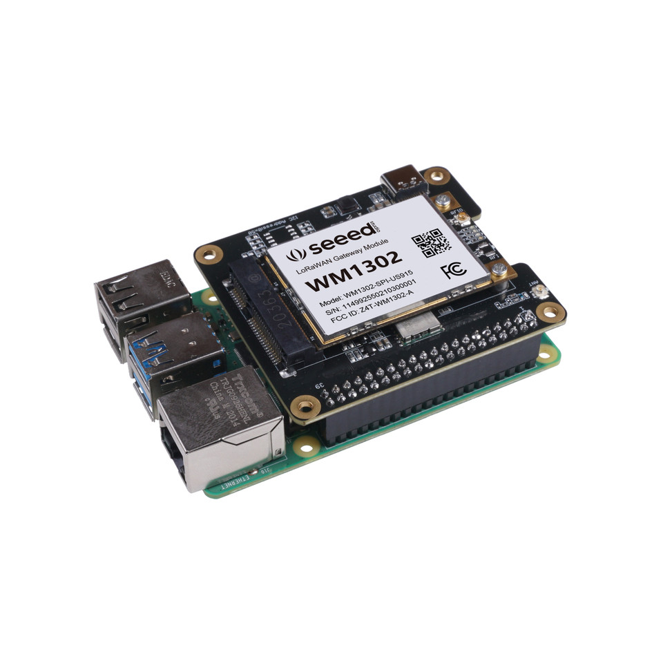 WM1302 Raspberry Pi Hat, Add-on board for WM1302 LoRaWAN Module, Based on LoRa Concentrator Semtech 