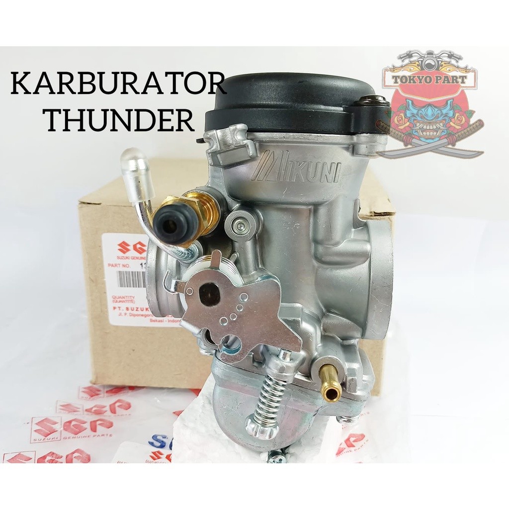 KARBURATOR CARBURATOR ASSY SUZUKI THUNDER KUALITAS ASLI ORIGINAL SUZUKI SGP UNTUK MOTOR THUNDER 125