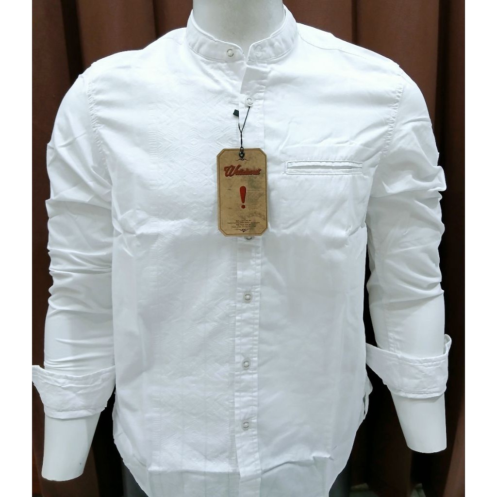 KEMEJA KOKO WATCHOUT CASUAL LENGAN PANJANG REGULAR FITT