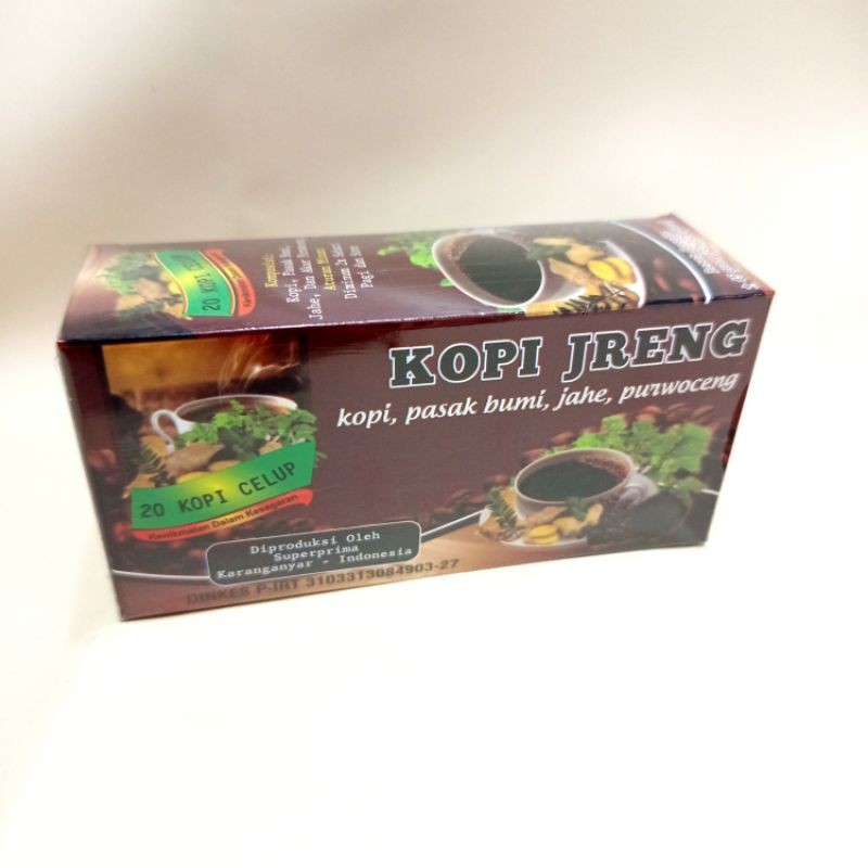 Kopi Jreng Kopi Celup Purwoceng 20 Kantong - Vitalitas Pria