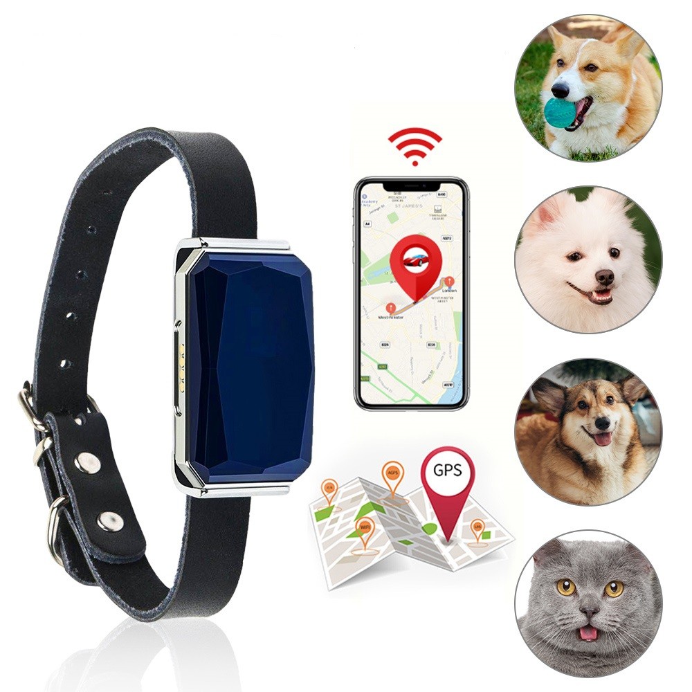 Waterproof Pet GPS Tracker for Dog Animal Realtime Precise Positioning Pet GPS Location Tracker Devi