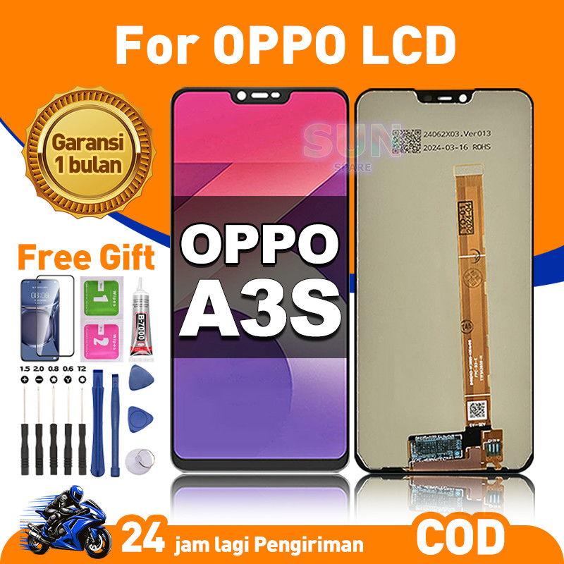 LCD For OPPO A3S Fullset HP Touchscreen untuk Glass Touch Screen Digitizer COD