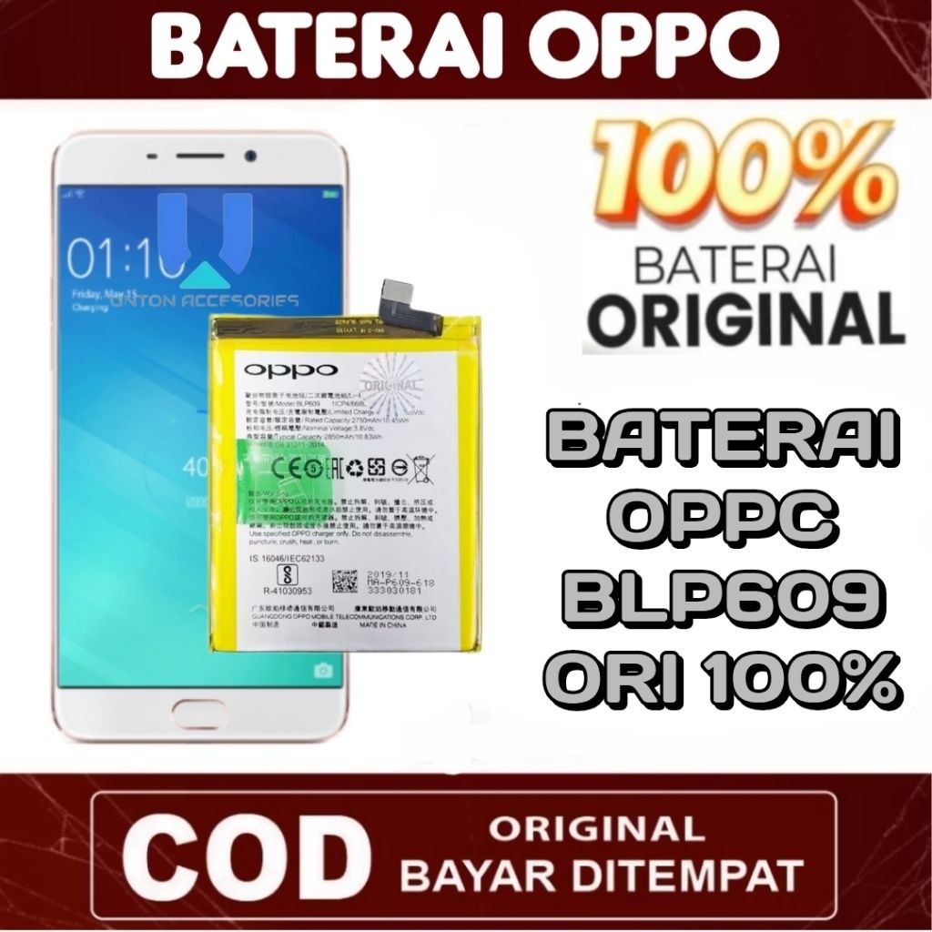 Baterai Batre OPPO BLP609 F1 PLUS / OPPO R9 Batrai Batrei Battery OPPO R9 / F1 PLUS BLP 609