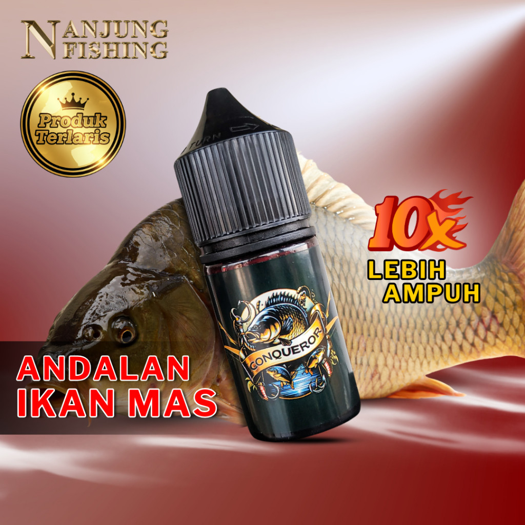 NEW Essen Ikan Mas Conqueror Spesialis Induk Rame Galatama Galapung Umpan Putih Aci Pelet Original