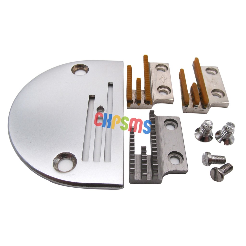 3PCS Feed Dog & Needle Plate FOR JUKI DDL227 DDL555 DDL550 DDL8500 DDL8700 #KP19199