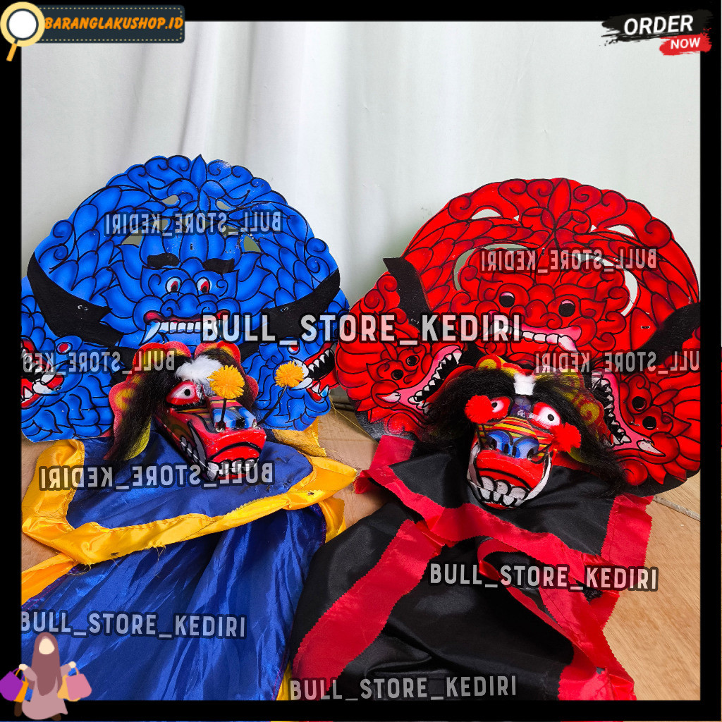 Barongan Anak  Caplokan Dengan Ukir Kayu Sengon Dan Motif Naga