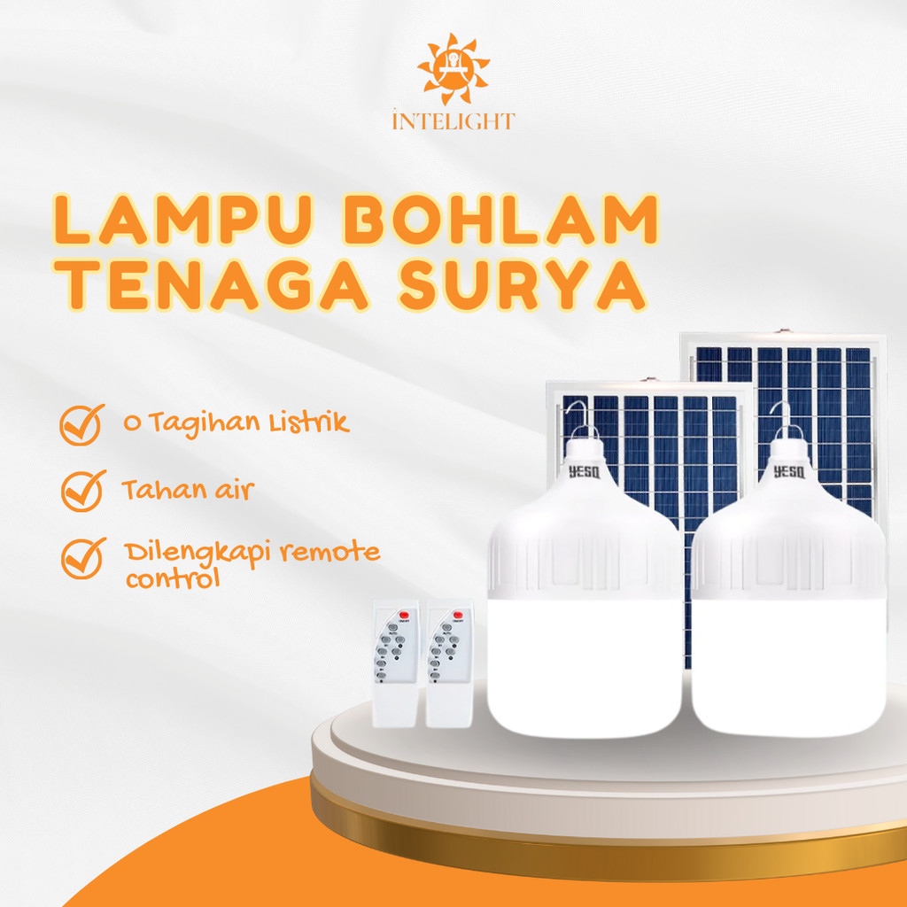 [Intelight] Lampu LED Tenaga Surya Emergency Magic Jumbo 1000W Terang Saat Listrik Mati