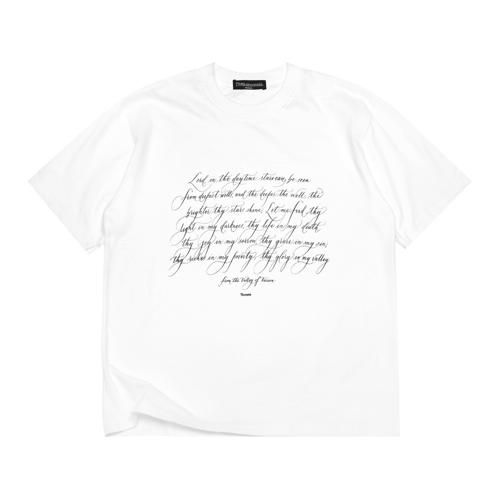 Tshirt Oscarine Katun Putih Thanksinsomnia S-XL
