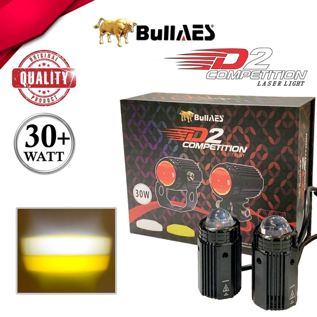 Lampu Tembak D2 Laser Competition 30 Watt BULLAES