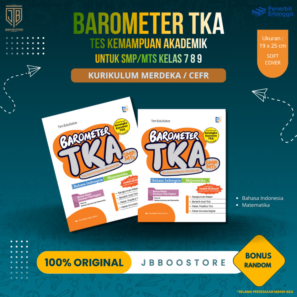 [ Erlangga } Barometer TKA SMP/MTs Prediksi Dan Simulasi - Kurikulum Merdeka
