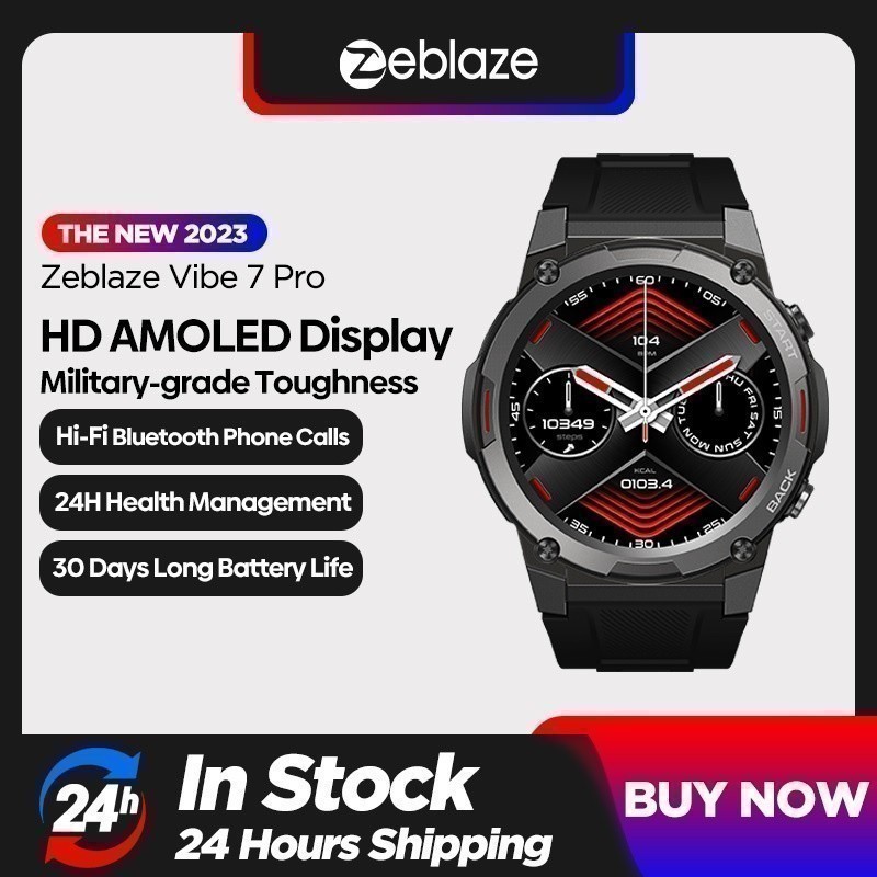 ZEBLAZE VIBE 7 Pro Smart Watch 1.43 Inch AMOLED Hi-Fi Bluetooth Call