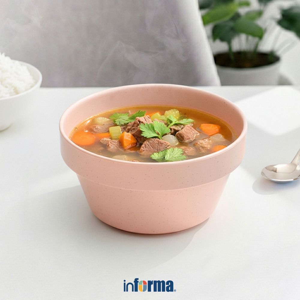 Informa Appetite 15.5 cm Dynamic Mangkuk Matte - Apricot Mangkok Makanan Food Grade Wadah Hidangan B