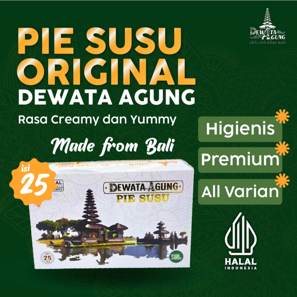 Pie Susu Dewata Agung Oleh Oleh Khas Bali Isi 25/50pcs