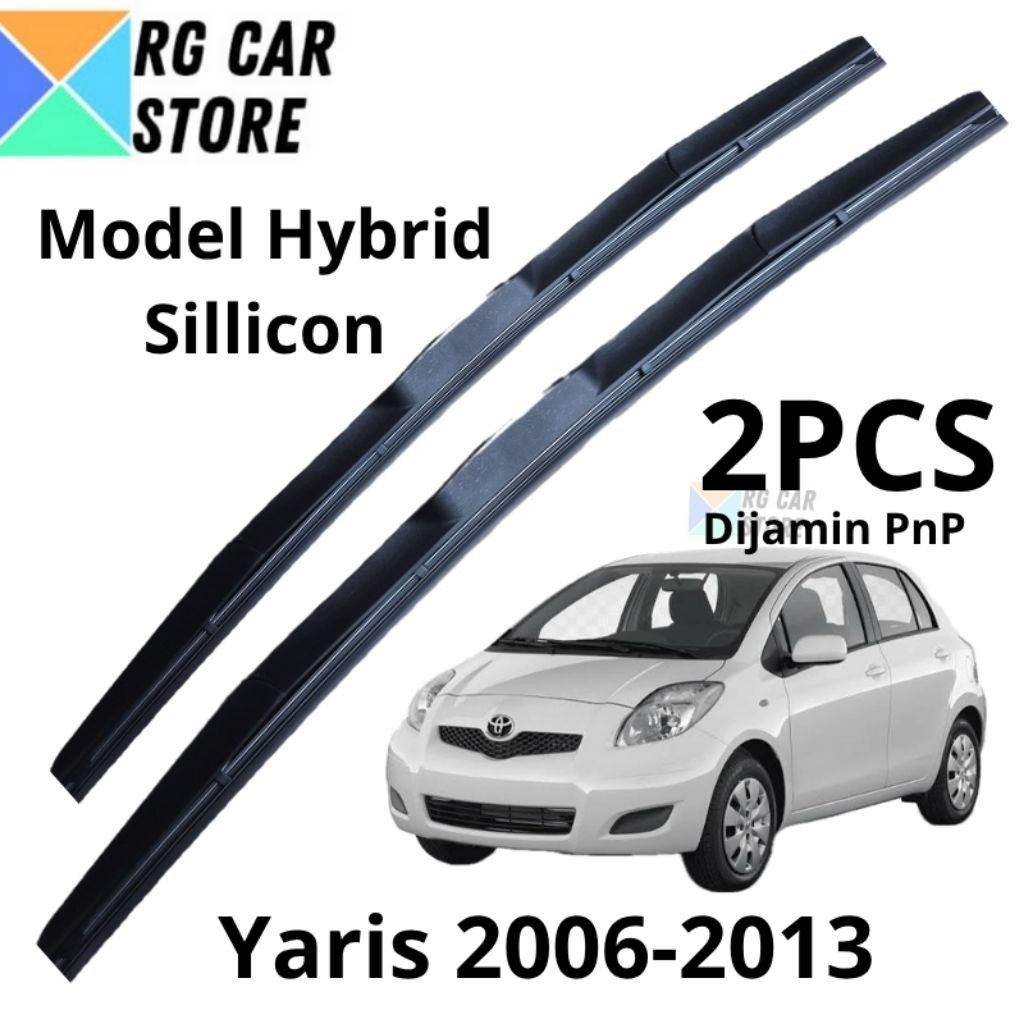 Wiper Yaris Bakpao 2pcs Hybrid Silicon Original Onami PnP Yaris Bakpao