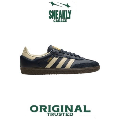 Sepatu Adidas Samba Wales Bonner Collegiate Navy Cream White Yellow  Sneakers Unisex