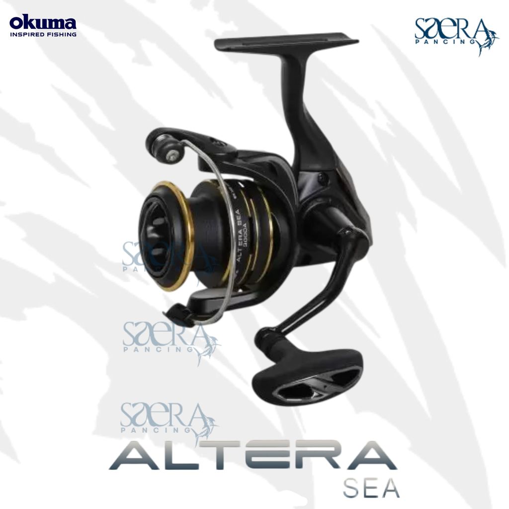 Reel Pancing Spinning OKUMA Altera Sea ATES Screw In Power Handle Fresh Salt Water Ready Smoot Badak