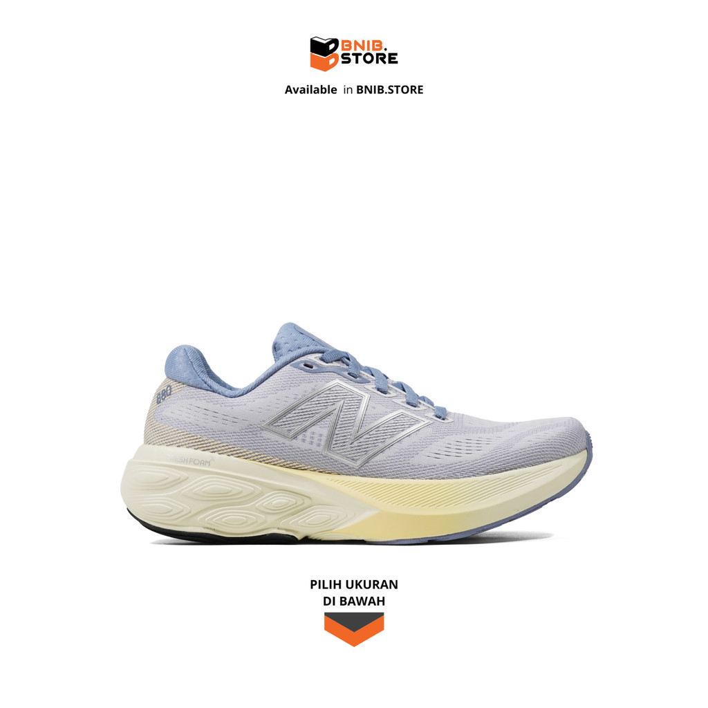 Sepatu Lari Wanita NB Fresh Foam X 880 v15 Pearl Grey Original