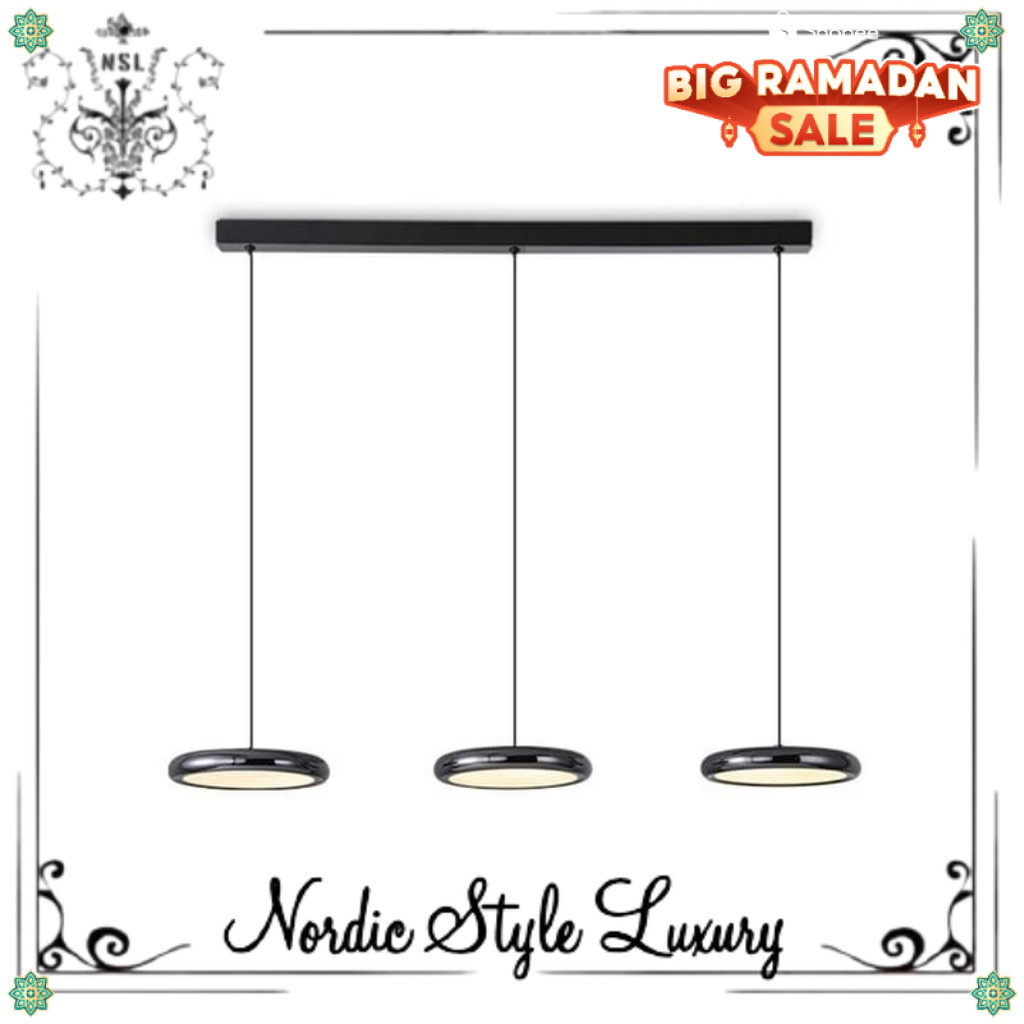 LAMPU HIAS GANTUNG 3 WARNA / LAMPU GANTUNG RANGKAI 3 /LAMPU GANTUNG MINI BAR DAPUR KEKINIAN