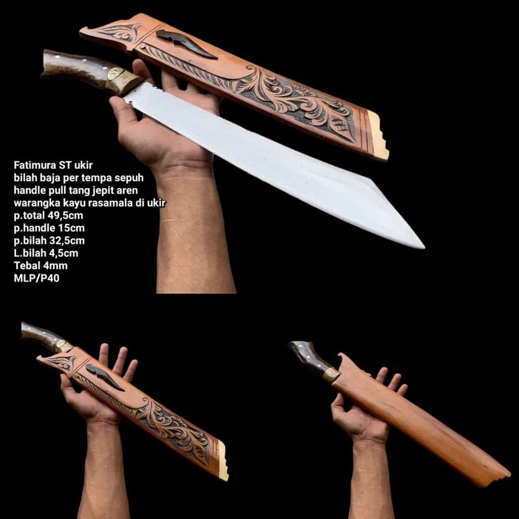 Golok Kebun Patimura Baja Per Fulltang 40 cm