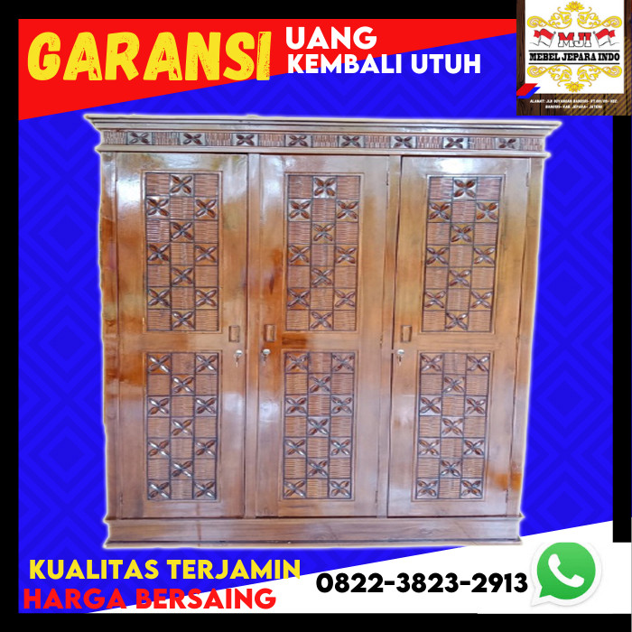 Lemari almari pakaian minimalis kayu jati tua asli jepara 1 2 3 4 5 6 pintu 1 2 3 4 5 6 geser jati a
