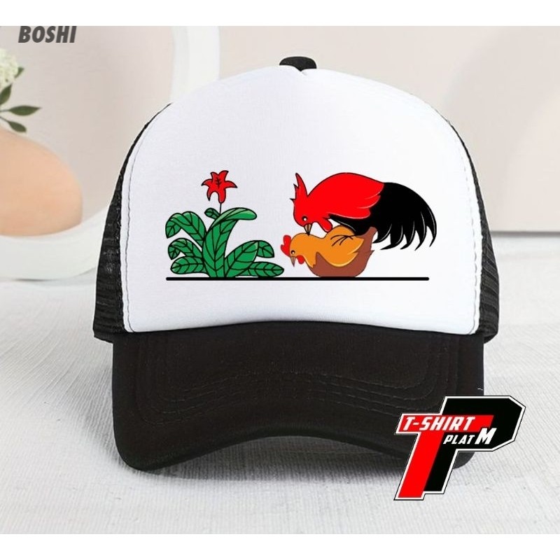 Topi Ayam Kawin Bisbol Dewasa Pria Wanita Jaring