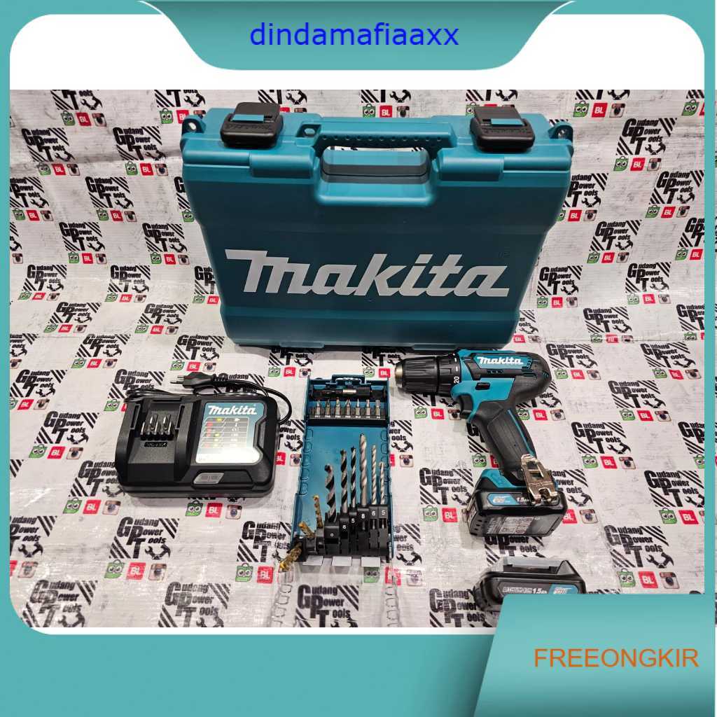 Paket Mata Bor Set Makita Mesin Bor Baterai Cordless Drill Makita 12V