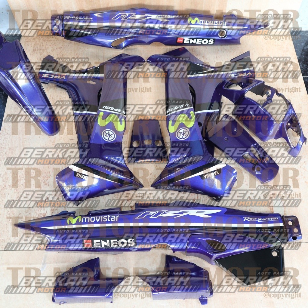 COD - Cover Body Fizr Full Set Movistar Biru - Bahan Plastik ABS Tebal