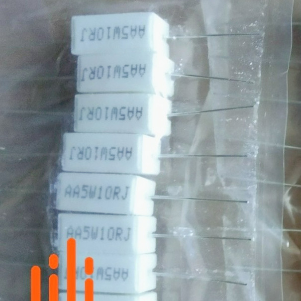 10 PCS RESISTOR KAPUR 10 OHM 5WATT / R KAPUR 10OHM 5W / RESISTOR 10 OHM 5 WATT