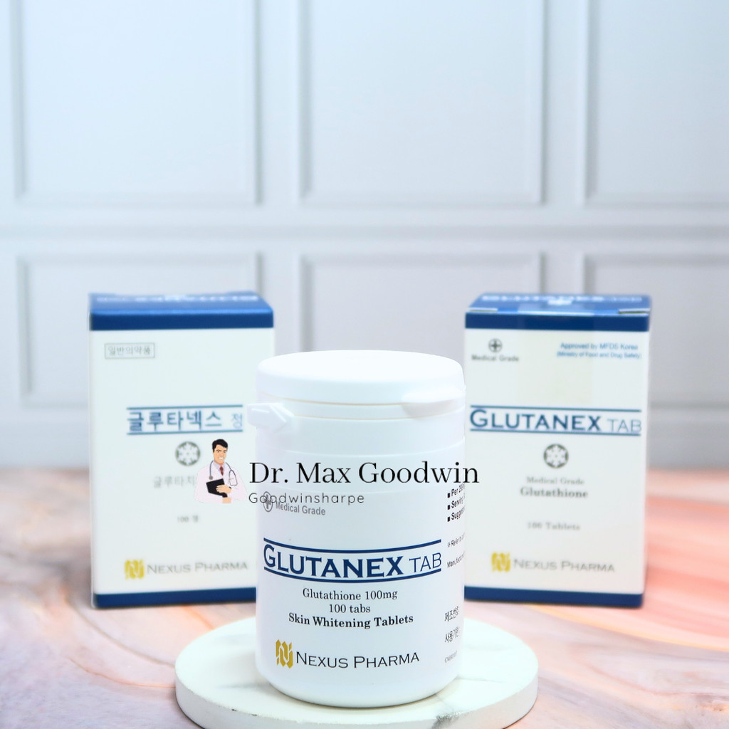 Ecer Tablet Glutanex Glutation Whitening Oral Obat minum Pemutih Badan Tubuh Tab Original Korea