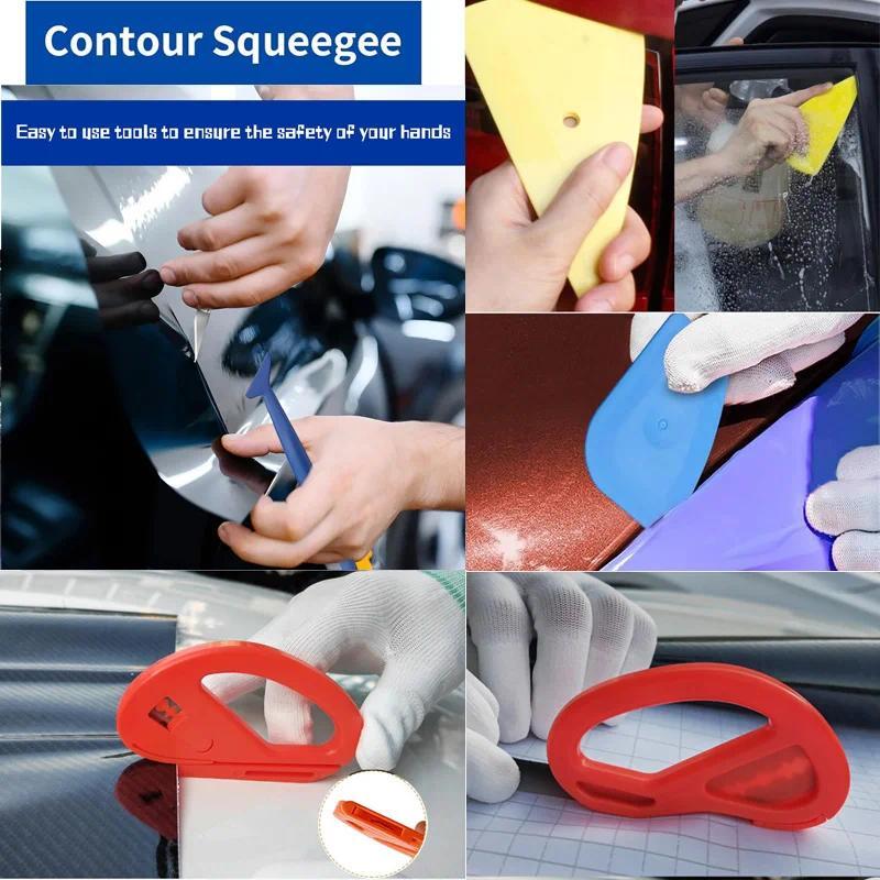 Kit Alat Film Vinyl Tool Pengering Udara Panas Pengikis Mini Pembungkus Mobil Penghalus Kaca Tinting