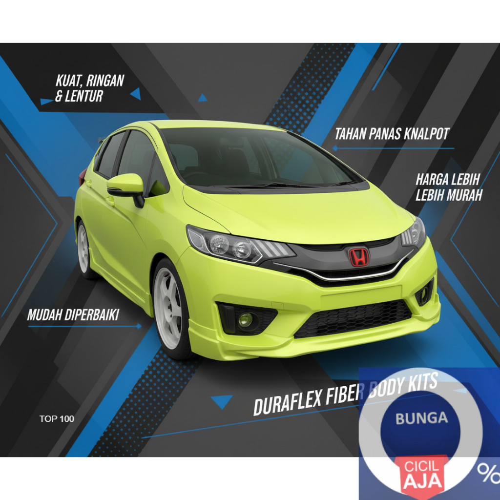 (Garansi)  Bodykit jazz gk5 2014 2015 2016 2017 mugen body kit jazz mugen gk5