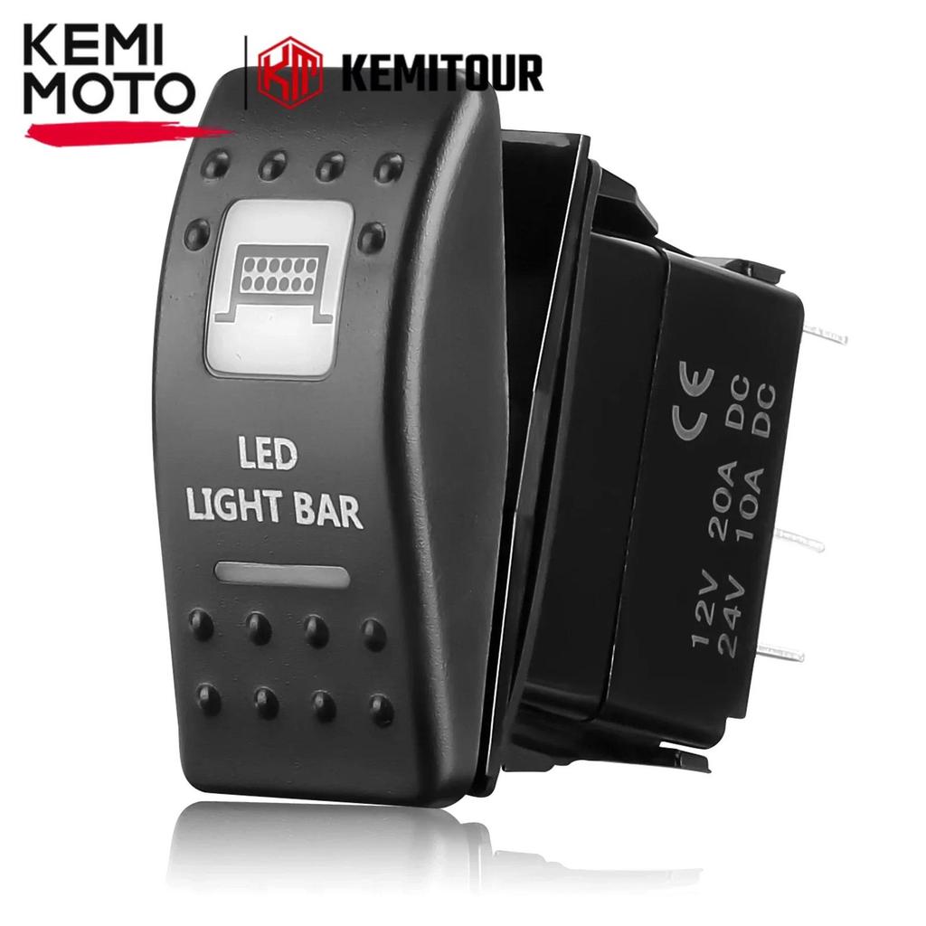 KEMiMOTO Rocker Switch Illuminated LED WINCH Rear Front lights for Can Am Maverick Commander Led lig