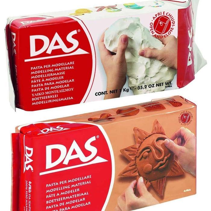 DAS Modelling Clay / Tanah Liat 1 kg White / Terracotta - Terracotta