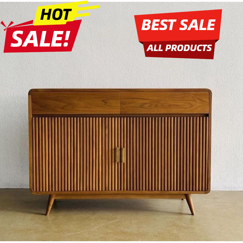 Bufet Retro Minimalis Jati Solid | Bufet Kayu Jati Asli Jepara