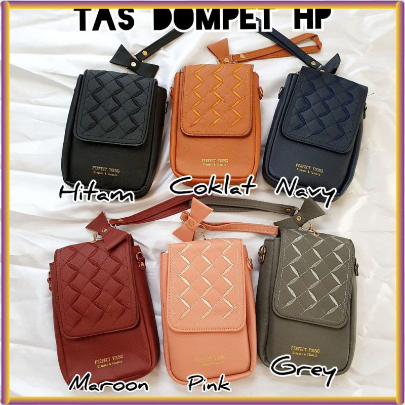 Tas Wanita Dompet HP / Tas Slempang Wanita Tempat Hp, Tempat kartu, Tempat Uang Wallet