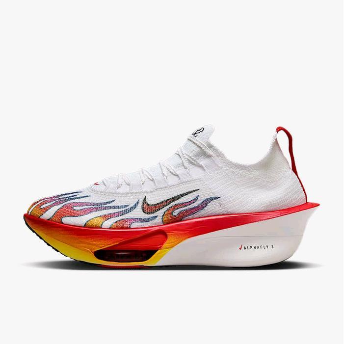 Sepatu Lari Zoom Alphafly 3 White/Black/University Red/Habanero Red