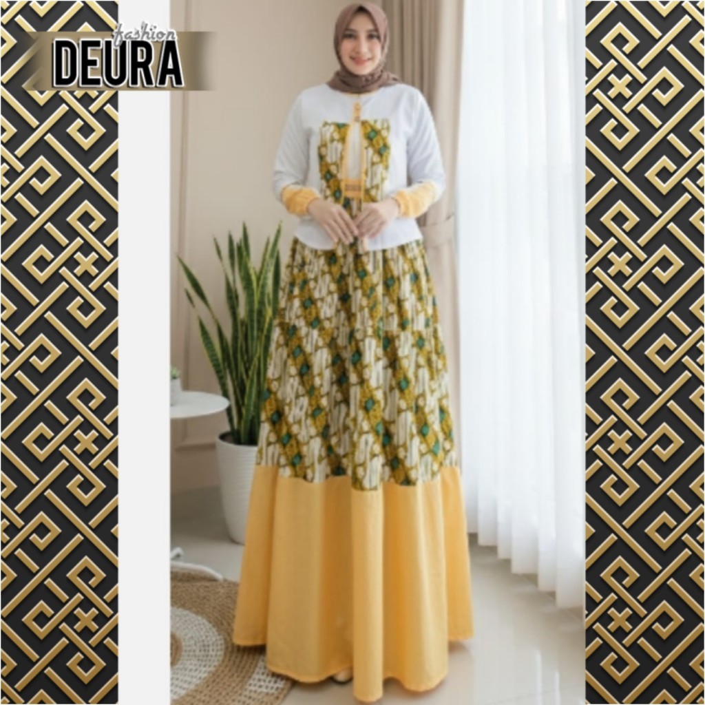 DEURA FASHION - Set Gamis Wanita Deura SD-478 / Gamis Deura Terbaru / Gamis Deura Original